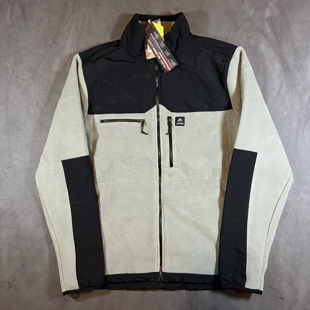 NWT Jones Snowboards Fleece Base Camp Mens M Herb Green Polartec Jacket